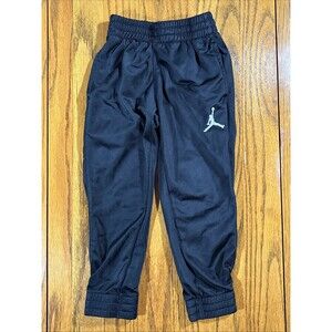 Michael Jordan Therma-Fit Sweatpants (4 XS 3-4 Yrs) Black Elastic Waist Joggers